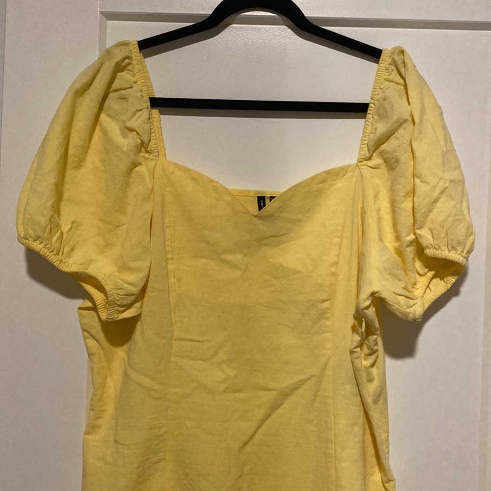 Vero Moda Butter Yellow Mini Dress - Picture 4 of 12
